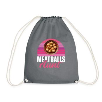 Cadeaux pour les amateurs de boulettes de viande - Sac de sport léger - gris - Devant