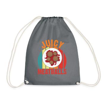 Cadeaux pour les amateurs de boulettes de viande - Sac de sport léger - gris - Devant