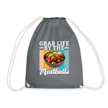 Cadeaux pour les amateurs de boulettes de viande - Sac de sport léger - gris - Devant