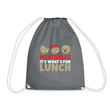 Cadeaux pour les amateurs de boulettes de viande - Sac de sport léger - gris - Devant