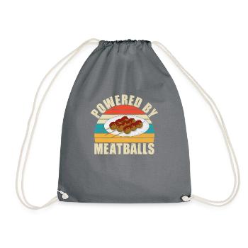 Meatball Lovers Gifts - Turnbeutel - Grau - Vorne
