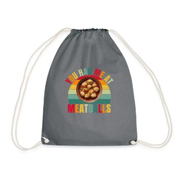 Cadeaux pour les amateurs de boulettes de viande - Sac de sport léger - gris - Devant