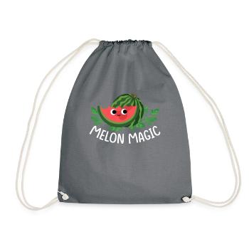 Melon Gift - Turnbeutel - Grau - Vorne