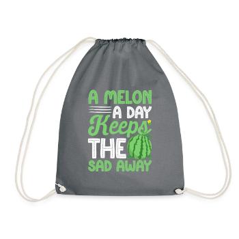 Melon Gift - Turnbeutel - Grau - Vorne