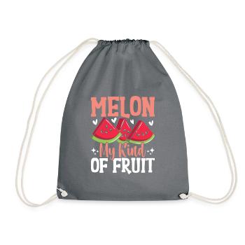 Melon Gift - Turnbeutel - Grau - Vorne