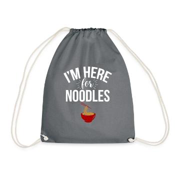 Noodle Lover Gifts - Turnbeutel - Grau - Vorne
