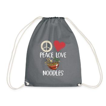 Noodle Lover Gifts - Turnbeutel - Grau - Vorne