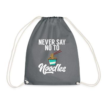 Noodle Lover Gifts - Turnbeutel - Grau - Vorne