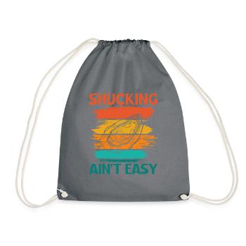 Oyster Gifts - Drawstring Bag - grey - Front