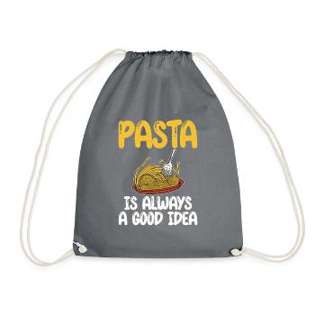 Pasta Lover Gifts - Turnbeutel - Grau - Vorne