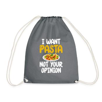 Cadeaux pour les amateurs de pâtes - Sac de sport léger - gris - Devant