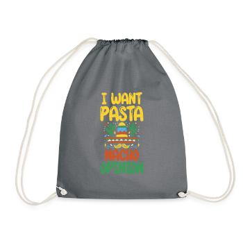 Cadeaux pour les amateurs de pâtes - Sac de sport léger - gris - Devant