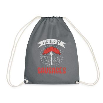 Sausage Lover - Drawstring Bag - grey - Front