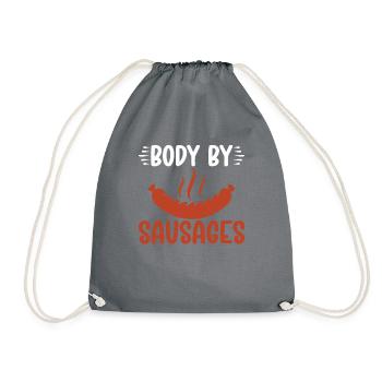 Sausage Lover - Drawstring Bag - grey - Front
