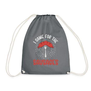 Sausage Lover - Drawstring Bag - grey - Front