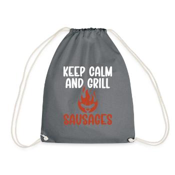 Sausage Lover - Drawstring Bag - grey - Front