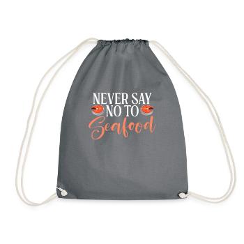 Cadeau pour les amateurs de fruits de mer - Sac de sport léger - gris - Devant