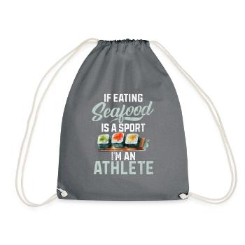 Cadeau pour les amateurs de fruits de mer - Sac de sport léger - gris - Devant