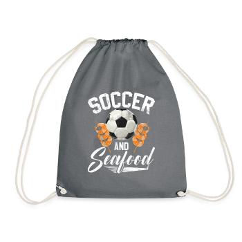 Cadeau pour les amateurs de fruits de mer - Sac de sport léger - gris - Devant