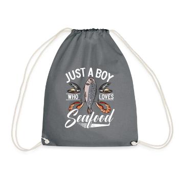 Cadeau pour les amateurs de fruits de mer - Sac de sport léger - gris - Devant