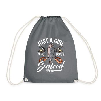 Cadeau pour les amateurs de fruits de mer - Sac de sport léger - gris - Devant