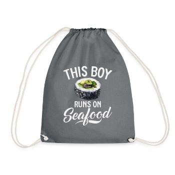 Seafood Lover Gift - Turnbeutel - Grau - Vorne