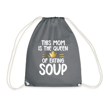 Soup Lovers Gifts - Drawstring Bag - grey - Front
