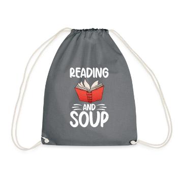 Soup Lovers Gifts - Drawstring Bag - grey - Front