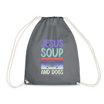 Soup Lovers Gifts - Drawstring Bag - grey - Front