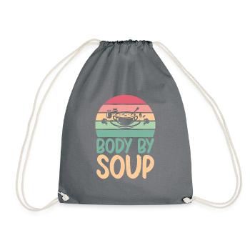 Soup Lovers Gifts - Drawstring Bag - grey - Front