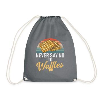 Cadeaux pour les amateurs de gaufres - Sac de sport léger - gris - Devant