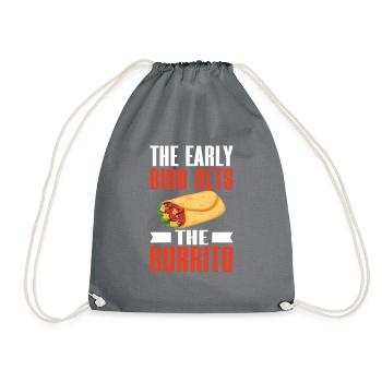 Cadeau Burrito - Sac de sport léger - gris - Devant