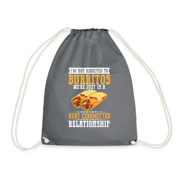 Cadeau Burrito - Sac de sport léger - gris - Devant