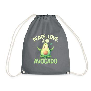 Avocado Gifts - Drawstring Bag - grey - Front
