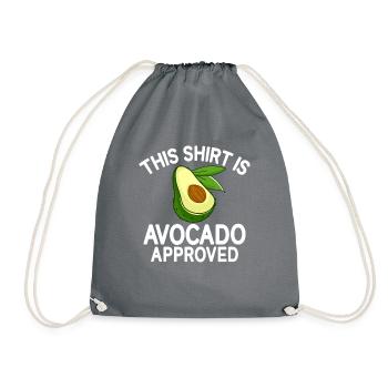 Avocado Gifts - Drawstring Bag - grey - Front