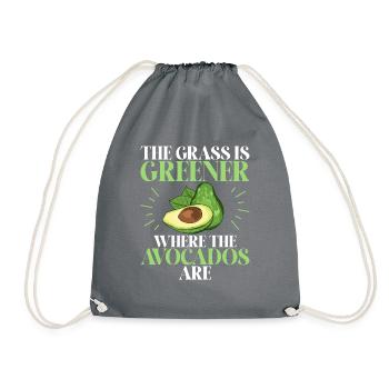 Avocado Gifts - Drawstring Bag - grey - Front