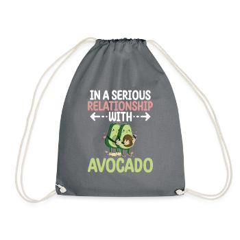 Avocado Gifts - Drawstring Bag - grey - Front