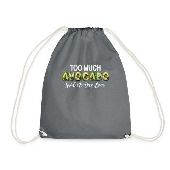 Avocado Gifts - Drawstring Bag - grey - Front