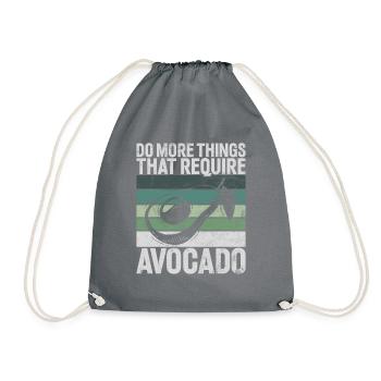 Avocado Gifts - Drawstring Bag - grey - Front