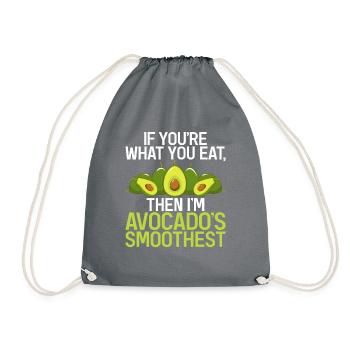 Avocado Gifts - Drawstring Bag - grey - Front