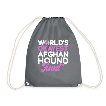 Afghan Hound Gifts - Turnbeutel - Grau - Vorne