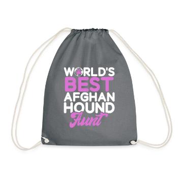 Afghan Hound Gifts - Turnbeutel - Grau - Vorne