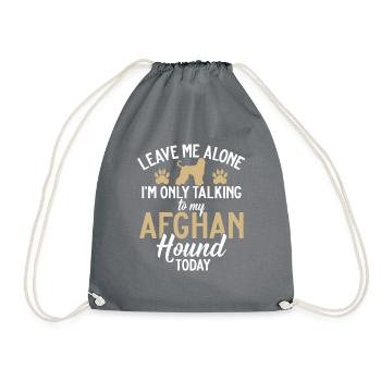 Afghan Hound Gifts - Turnbeutel - Grau - Vorne