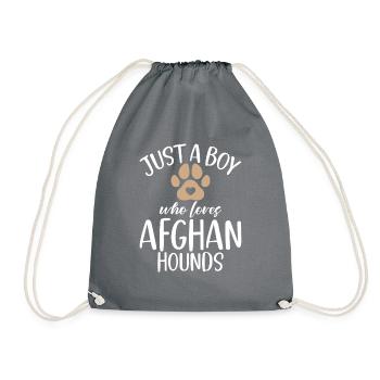 Afghan Hound Gifts - Turnbeutel - Grau - Vorne
