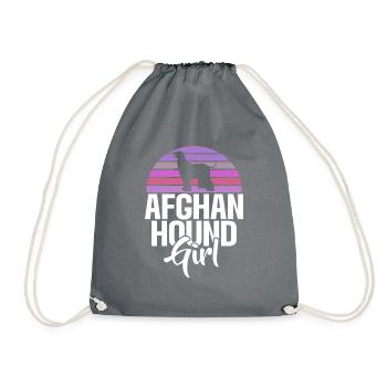 Afghan Hound Gifts - Turnbeutel - Grau - Vorne