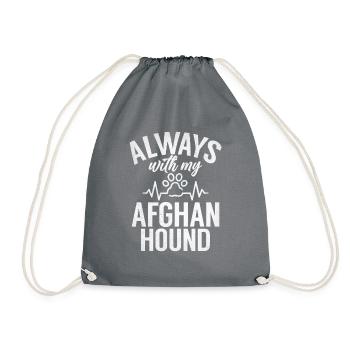 Afghan Hound Gifts - Turnbeutel - Grau - Vorne