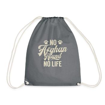 Afghan Hound Gifts - Turnbeutel - Grau - Vorne