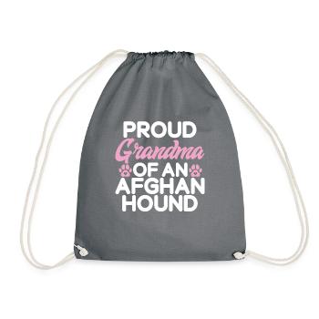Afghan Hound Gifts - Turnbeutel - Grau - Vorne