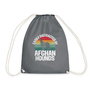 Afghan Hound Gifts - Turnbeutel - Grau - Vorne