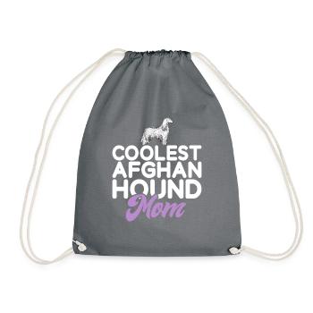 Cadeaux pour les chiens afghans - Sac de sport léger - gris - Devant